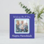 Met de hand geschilderde besneeuwde winterbomen HA Feestdagenkaart (Staand voorkant)