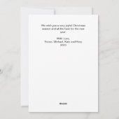 Met de hand geschilderde bloemenfoto vakantiekaart feestdagenkaart (Achterkant)