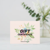 met de hand geschilderde bloemkool briefkaart (Staand voorkant)