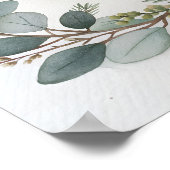 Met de hand geschilderde botanische afbeelding poster (Hoek)