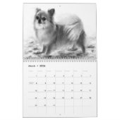 Met de hand geschilderde Chihuahua portretten Kalender (Mar 2026)