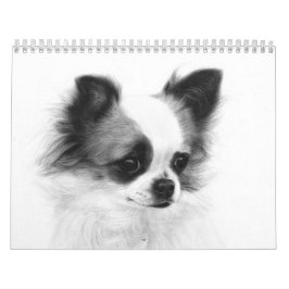 Met de hand geschilderde Chihuahua portretten Kalender