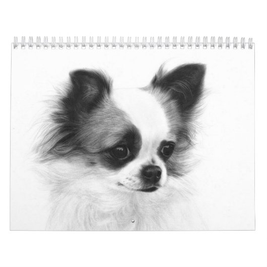 Met de hand geschilderde Chihuahua portretten Kalender (Hoes)