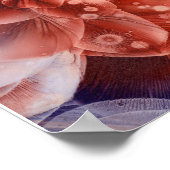 Met de hand geschilderde Gouache Bloemige Abstract Poster (Hoek)