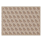 Met de hand geschilderde gouden kerstavond vogelvo tafelkleed (Voorkant (Horizontaal))