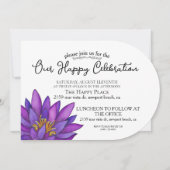 Met de hand geschilderde lotusbloem kaart (Voorkant)