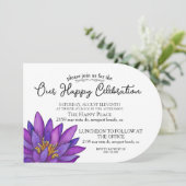 Met de hand geschilderde lotusbloem kaart (Staand voorkant)