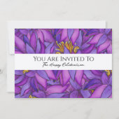 Met de hand geschilderde lotusbloem kaart (Voorkant)