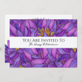 Met de hand geschilderde lotusbloem kaart (Voorkant / Achterkant)