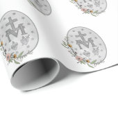 Met de hand geschilderde Miraculous Medal Cadeaupapier (Rol Hoek)