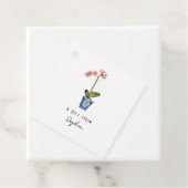 Met de hand geschilderde Orchidee bloem cadeau Lab Bedankjes Labels (In situ)