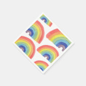 Met de hand geschilderde regenboog servetten (Hoek)