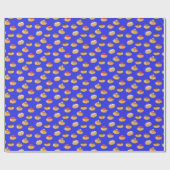 met de hand geschilderde, schattige Hannukah-dough Cadeaupapier (Vlak)