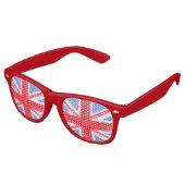 Met de hand geschilderde Union Jack Britse vlag Br Retro Zonnebril (Gekanteld)