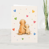 Met de hand geschilderde Vaderdag-groet Kaart (Achterkant)