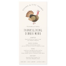 Met de hand geschilderde Watercolor Turkey Thanksg