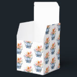 Met de hand geschilderde waterverf bloem bedankdoosjes<br><div class="desc">Met de hand geschilderd waterverf bloemmotief met stijlvolle trendy eigen naam.</div>