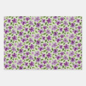 Met de hand geschilderde waterverf florale pleiste inpakpapier vel (Voorkant)