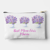 Met de hand geschilderde waterverf lavendel bloem etui (Achterkant)