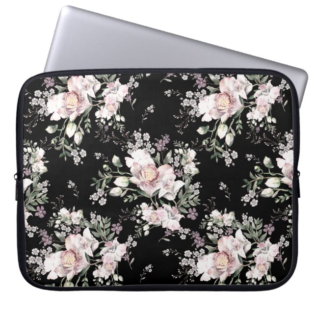 met de hand geschilderde waterverf naadloos met be laptop sleeve (Voorkant)