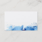 MET DE HAND GESCHILDERDE WATERVERF VISITEKAARTJE (Achterkant)