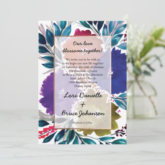 Met de hand geschilderde waterverf Vloerweddenscha Kaart (Staand voorkant)