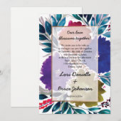 Met de hand geschilderde waterverf Vloerweddenscha Kaart (Voorkant / Achterkant)