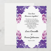 Met de hand geschilderde waterverf Vloerweddenscha Kaart (Voorkant / Achterkant)