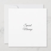 Met de hand geschilderde waterverf zonnebloem kran bedankkaart (Achterkant)