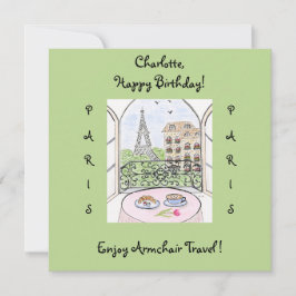 Met de hand geschilderde Whimsical Paris Eiffeltor