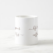 Met de hand geschreven aangepaste tekst Leven Gebe Koffiemok (Center)