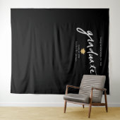 Met de hand geschreven achtergrondprop wit afstude wandkleed (In Situ (horizontaal))