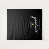 Met de hand geschreven achtergrondprop wit afstude wandkleed (Voorkant (horizontaal))