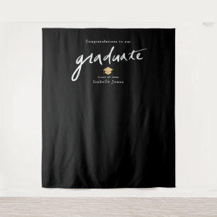 Met de hand geschreven achtergrondprop wit afstude wandkleed