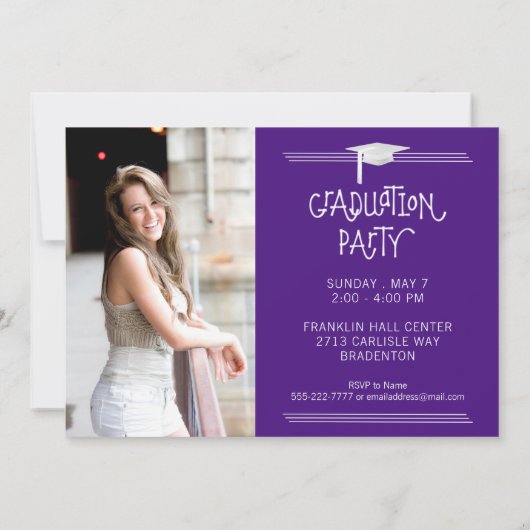 Met de hand geschreven Afstuderen | Bewerkbare Paa Kaart (Achterkant)