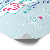 Met de hand geschreven Bijbel Verse Scripture Art  Poster (Hoek)