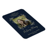 Met de hand geschreven Chic Bloeiend Marine Huweli Magneet (Rechterzijde)