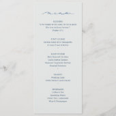 Met de hand geschreven Christelijk Trouwmenu met Z Menu (Voorkant)