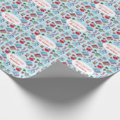 Met de hand geschreven Cozy Kerstmis, speciaal gep Cadeaupapier (Hoek)