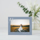 Met de hand geschreven Eenvoudige Foto Hartelijk d Briefkaart (Staand voorkant)