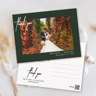 Met de hand geschreven Eenvoudige Foto Hartelijk d Briefkaart