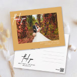 Met de hand geschreven Eenvoudige Foto Hartelijk d Briefkaart<br><div class="desc">Dank je gasten met deze moderne foto bedankt je kaart met het handschrift "Dank je".</div>