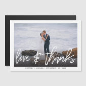 Met de Hand Geschreven Foto Liefde & Dank Trouw Da (Voorkant / Achterkant)