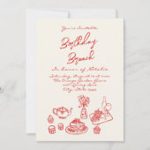 Met de hand geschreven getekend eigenzinnige uniek kaart (Voorkant)