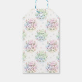 Met de hand geschreven Happy Easter Waterverf Cadeaulabel (Achterkant)