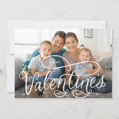 Met de hand geschreven Happy Valentine's Day Foto Feestdagenkaart (Voorkant)