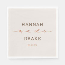 Met de hand geschreven kalligrafie bruiloft