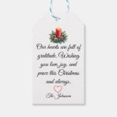 Met de Hand Geschreven Kerst Cadeaulabel (Voorkant)