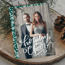 Met de Hand Geschreven Kerst Script Overlay Foto