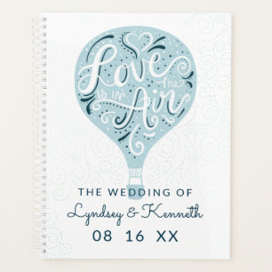 Met de Hand Geschreven Liefde Blauw Heet Lucht Huw Planner